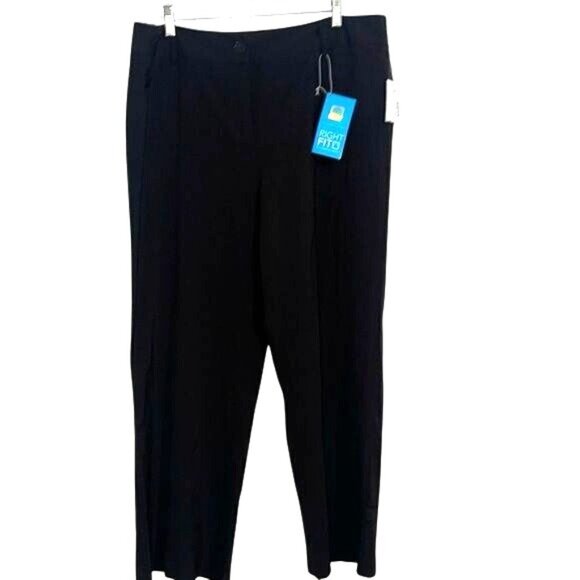 Studio 1940 Marissa 11MP Petite Straight Leg Pants Black - Picture 1 of 10